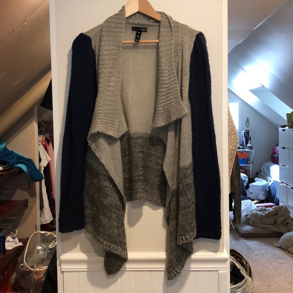 Aqua cardigan